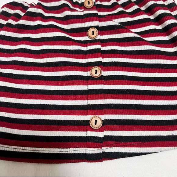 Striped Button-Front Top - Picture 2 of 3